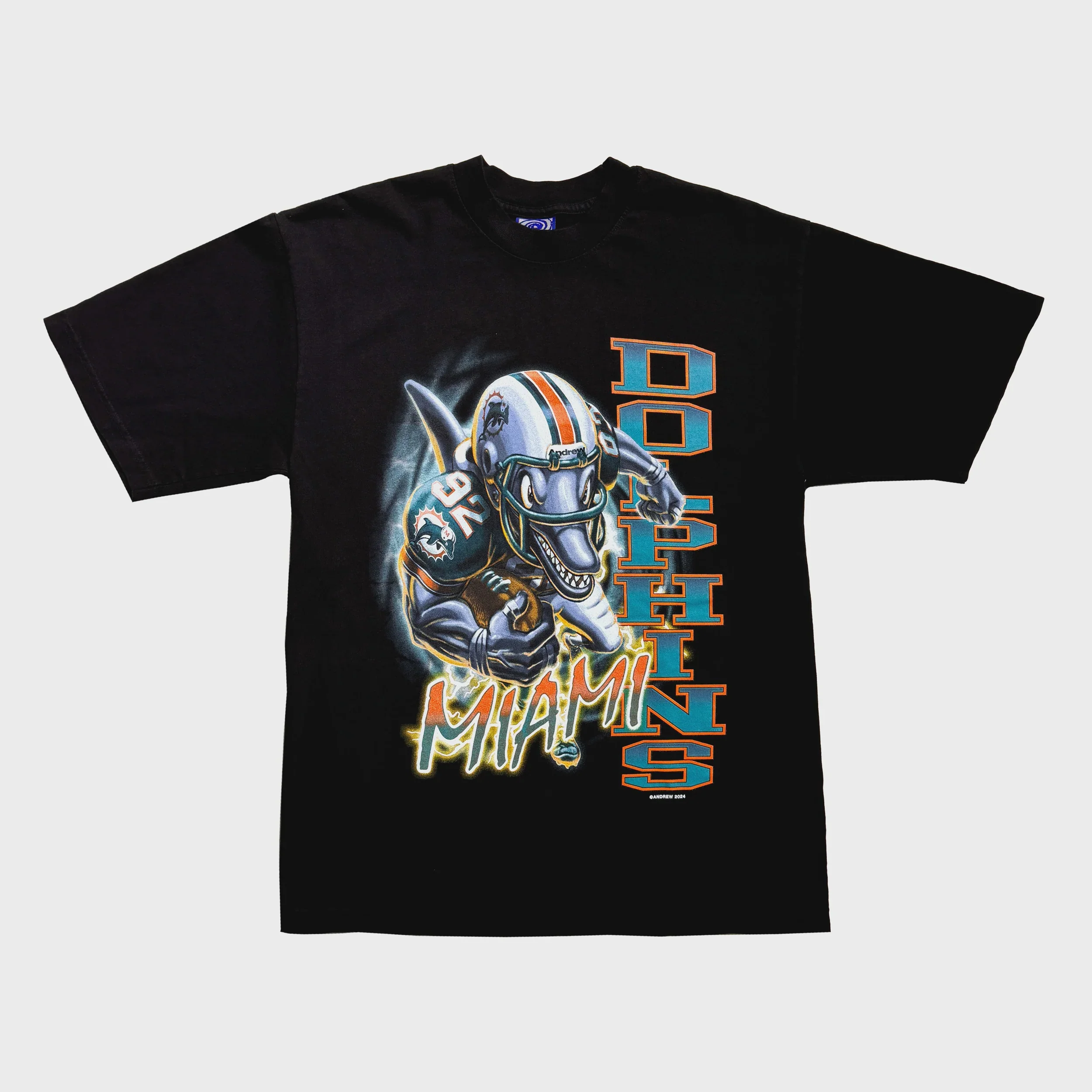 Andrew x Miami Dolphins "TD" Tee - Black
